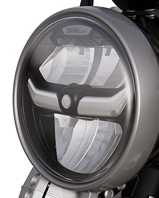 La BMW R 12 de BMW Motorrad avec phare à LED intégrant l’éclairage diurne