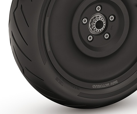 La roue à disque du CE 04 de BMW Motorrad